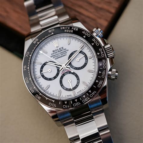 rolex daytona stainless steel white dial|126500ln.